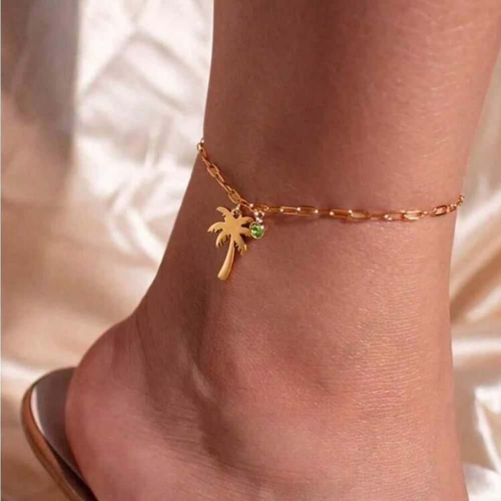 Palm Tree Anklet Q120